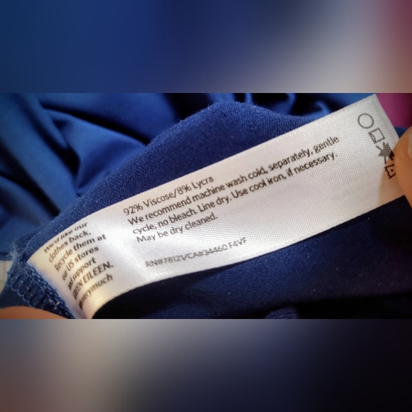 Eileen Fisher Long Sleeve Boat Neck Top, Royal Blue, Small, Perfect Condition! - Picture 10 of 10